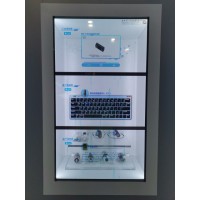 透明屏液晶展柜3D全息投影透明屏展示柜拼接橱窗显示器