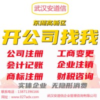 武汉公司注册-工商代办-提供地址-法人无需到场