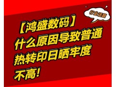 什么原因导致普通热转印的日晒牢度不高？图1