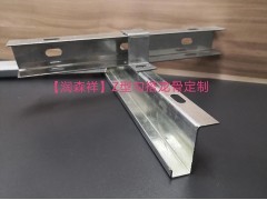 黑色冲孔龙骨厂/C型冲孔龙骨定制/U型冲孔龙骨定制图2